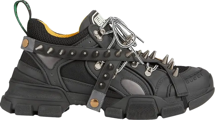 Кроссовки Gucci Flashtrek Removable Spikes Black, черный 
Кроссовки Gucci Flashtrek Removable Spikes Black, черный