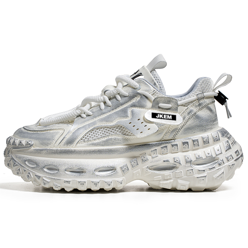 JKEM Высокие дышащие низкие массивные кроссовки мужские белые, цвет White
JKEM Высокие дышащие низкие массивные кроссовки мужские белые, цвет White