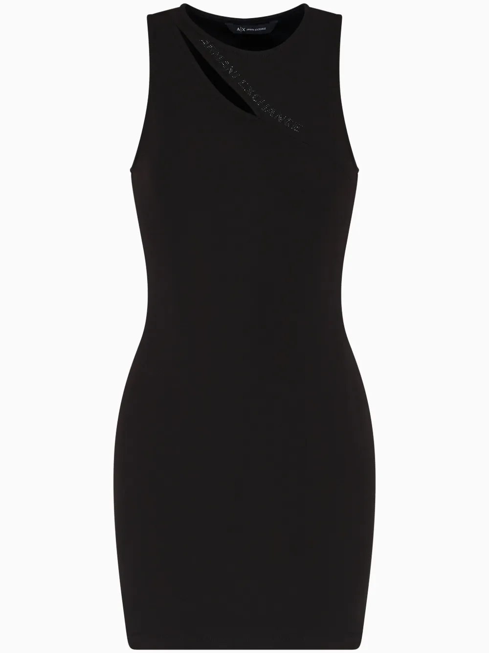Платье мини с вырезом Armani Exchange, черный
Платье мини с вырезом Armani Exchange, черный