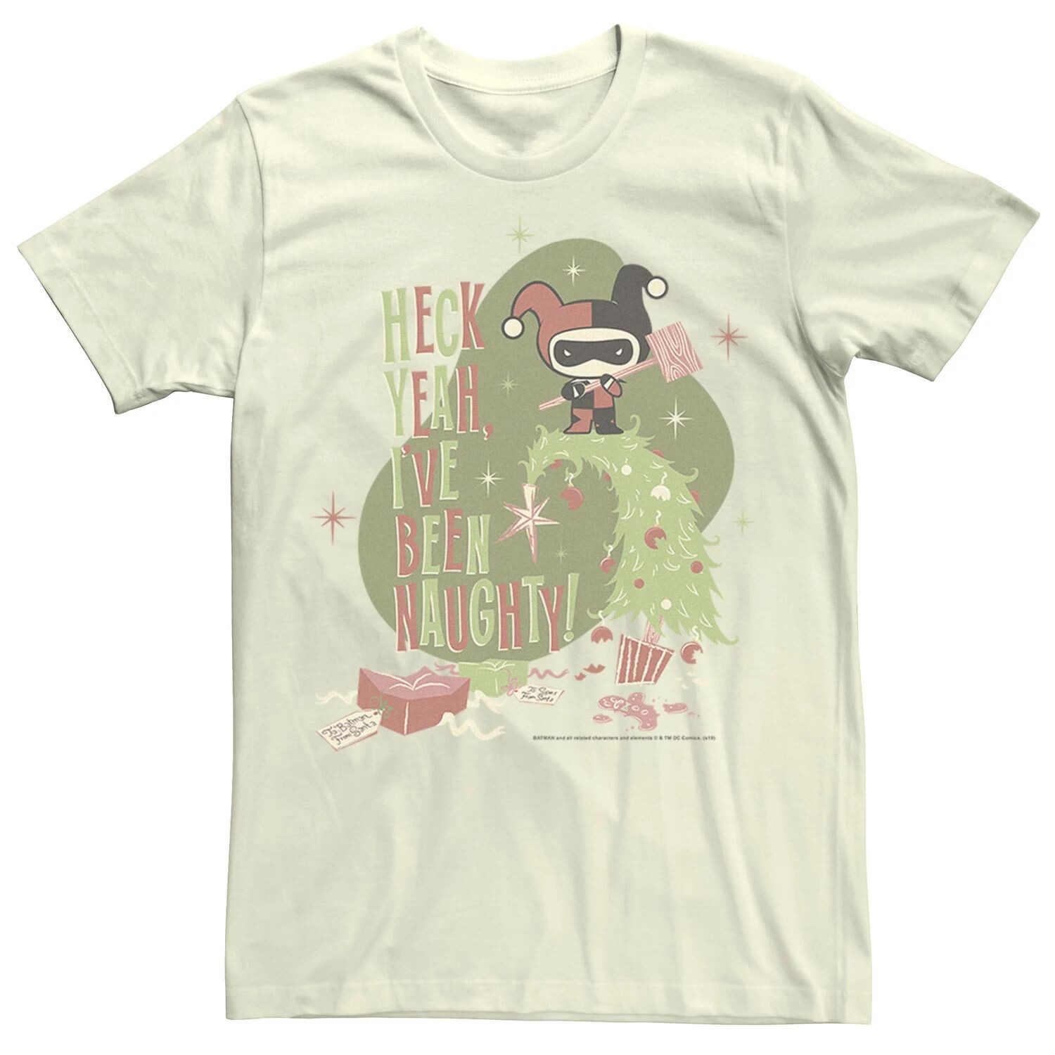 Мужская рождественская футболка Harley Quinn Heck Yeah I've Been Naughty DC Comics
Мужская рождественская футболка Harley Quinn Heck Yeah I've Been Naughty DC Comics