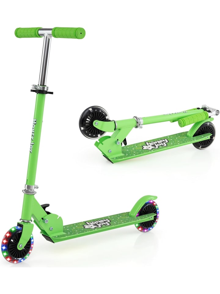 COSTWAY Самокат со светодиодными колесами, подходит для детей от 3 лет и старше, зеленого цвета
COSTWAY Самокат со светодиодными колесами, подходит для детей от 3 лет и старше, зеленого цвета