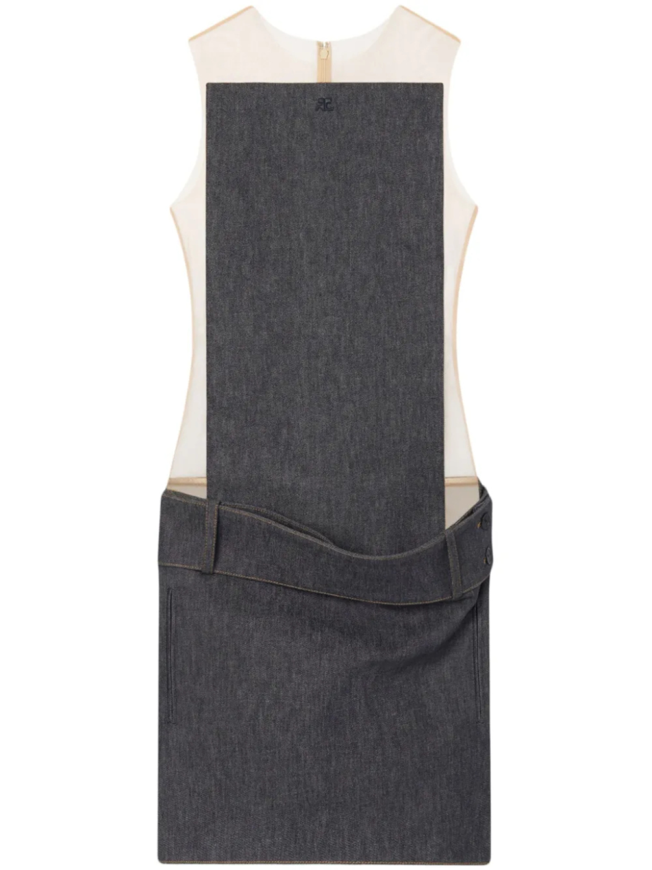 Джинсовое платье мини Illusion Courrèges, серый
Джинсовое платье мини Illusion Courrèges, серый