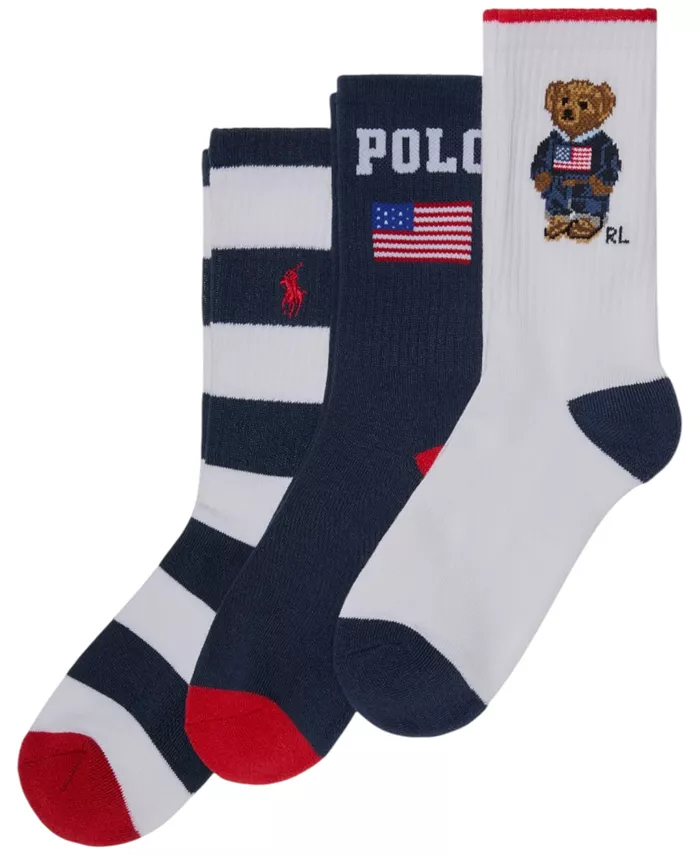 Набор из 3 пар носков Americana Bear для мальчиков Polo Ralph Lauren, мультиколор
Набор из 3 пар носков Americana Bear для мальчиков Polo Ralph Lauren, мультиколор