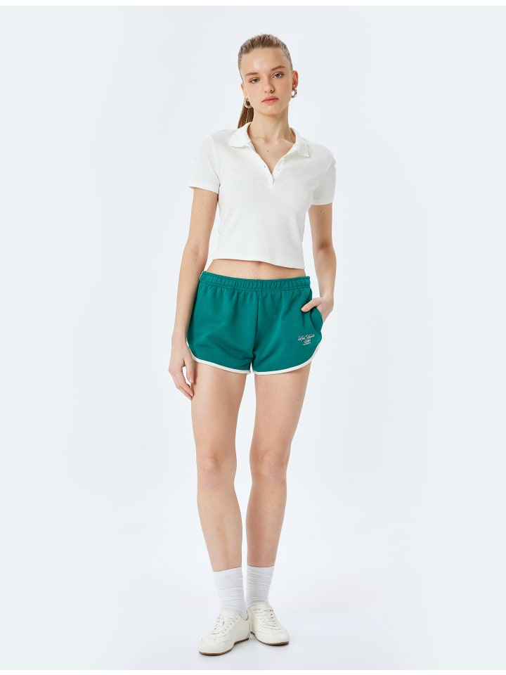 Тканевые шорты KOTON, зеленый
Тканевые шорты KOTON, зеленый