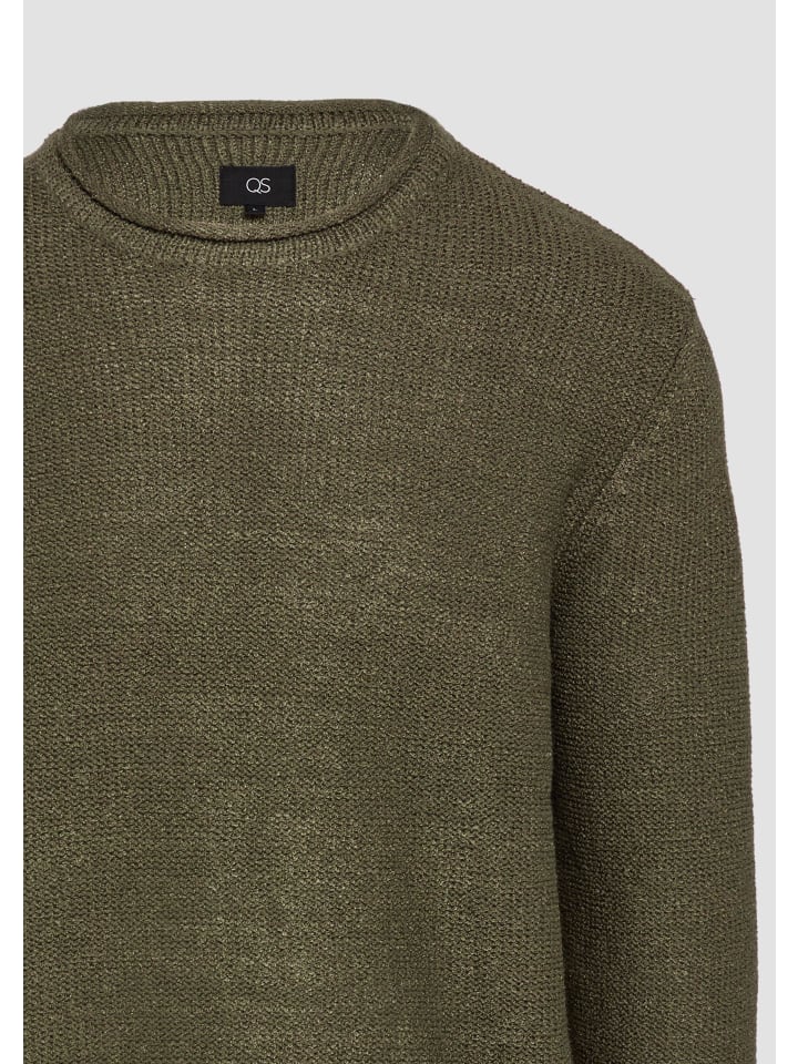 Пуловер QS Strickpullover langarm, оливковый
Пуловер QS Strickpullover langarm, оливковый
