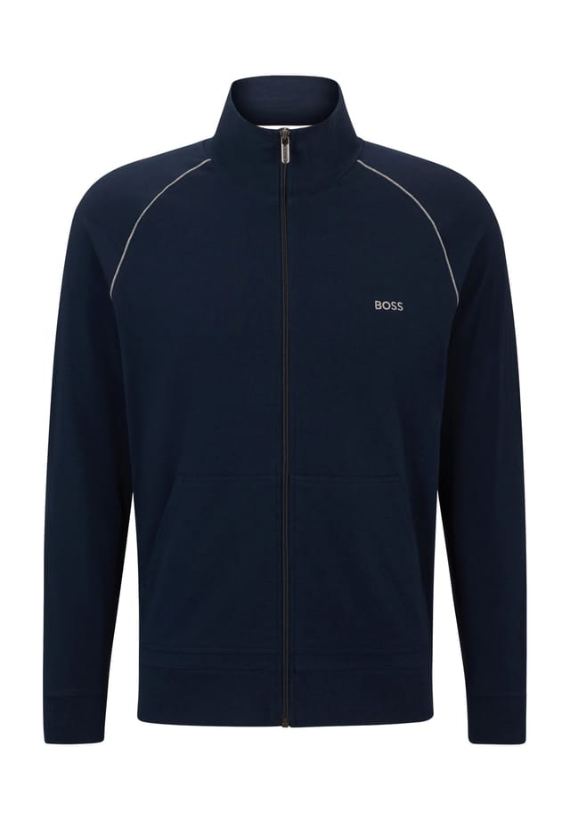 Толстовка в стиле «loungewear» с воротником-стойкой и вышитым логотипом. Boss, синий
Толстовка в стиле «loungewear» с воротником-стойкой и вышитым логотипом. Boss, синий