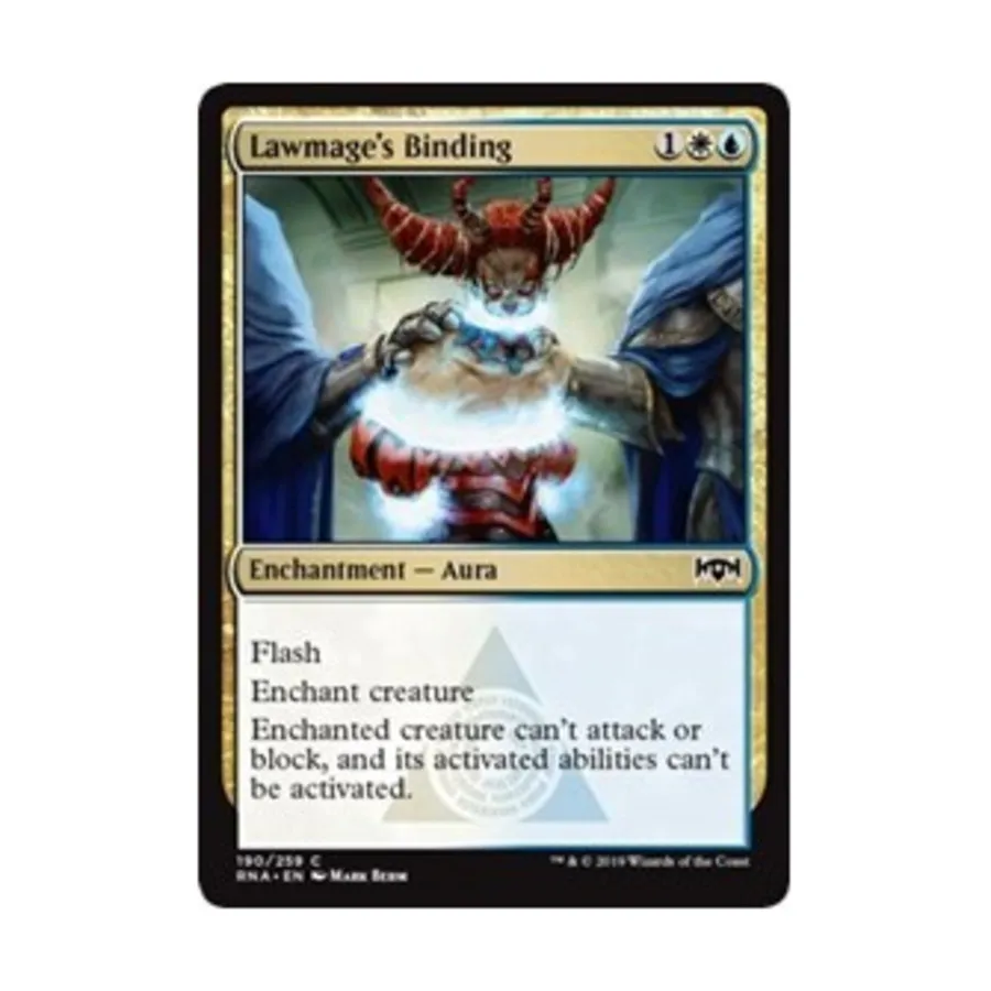 CCG Наручники законного мага (С), MTG - Ravnica Allegiance
CCG Наручники законного мага (С), MTG - Ravnica Allegiance