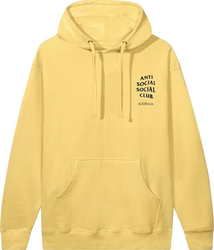 Худи Anti Social Social Club Australia Hoodie 'Yellow', желтый 
Худи Anti Social Social Club Australia Hoodie 'Yellow', желтый