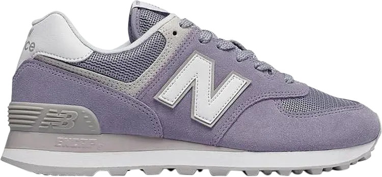 Кроссовки New Balance Wmns 574, белый/фиолетовый 
Кроссовки New Balance Wmns 574, белый/фиолетовый
