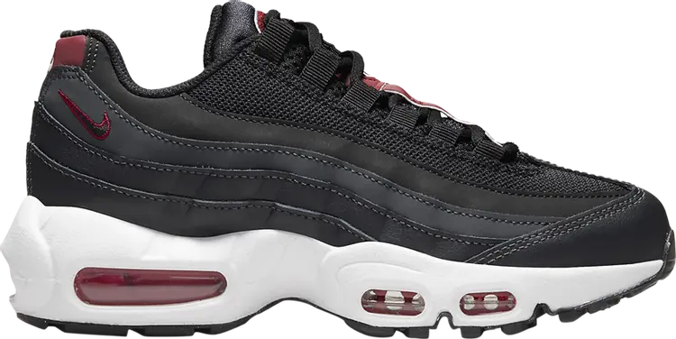 Кроссовки Nike Air Max 95 Recraft GS 'Anthracite Team Red', черный 
Кроссовки Nike Air Max 95 Recraft GS 'Anthracite Team Red', черный