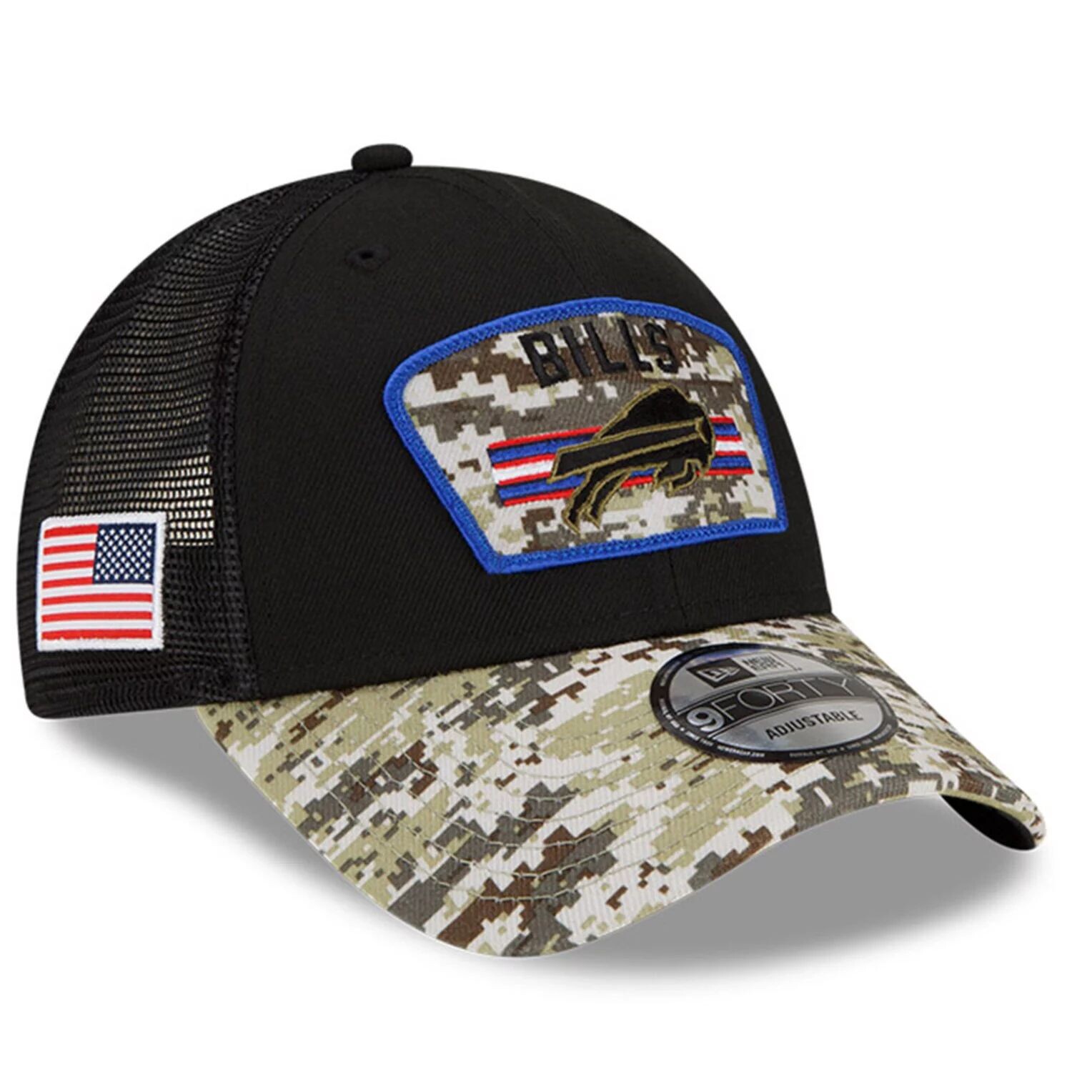 Мужская регулируемая кепка New Era Black/Camo Buffalo Bills 2021 Salute To Service Trucker 9FORTY Snapback
Мужская регулируемая кепка New Era Black/Camo Buffalo Bills 2021 Salute To Service Trucker 9FORTY Snapback