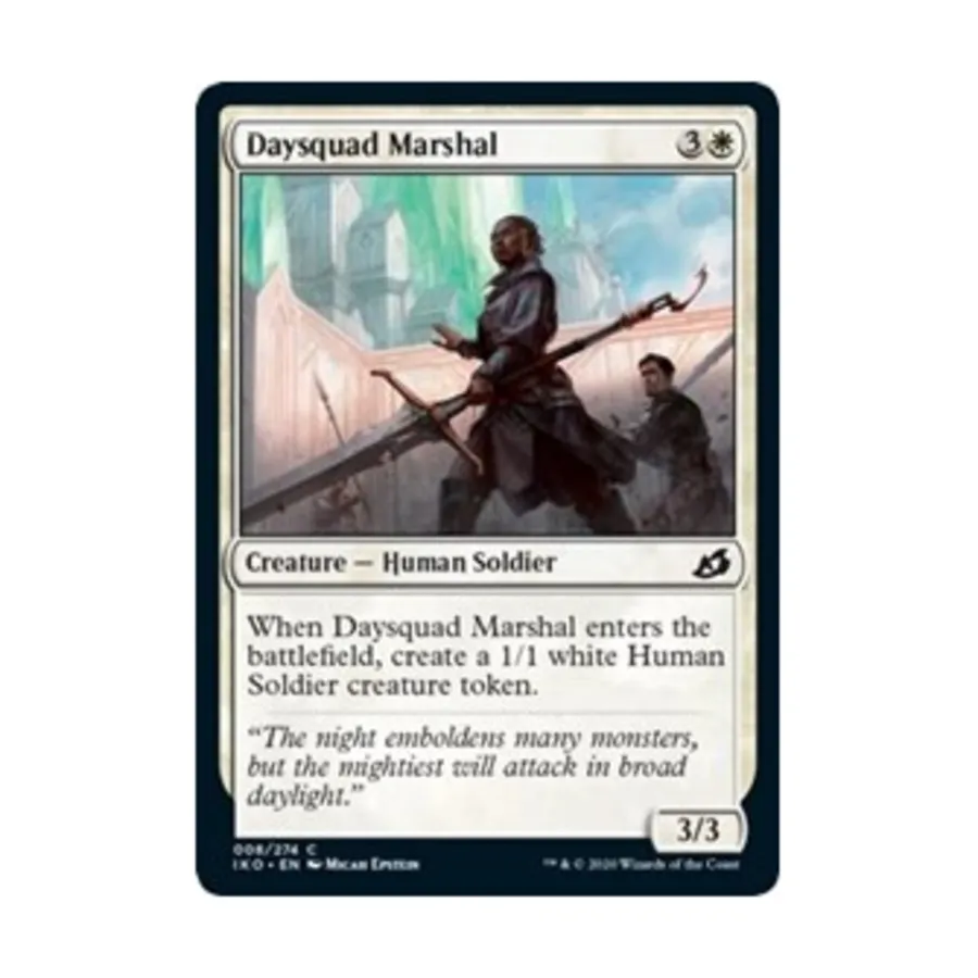 CCG Маршал дневного отряда (К), MTG - Ikoria - Lair of Behemoths
CCG Маршал дневного отряда (К), MTG - Ikoria - Lair of Behemoths