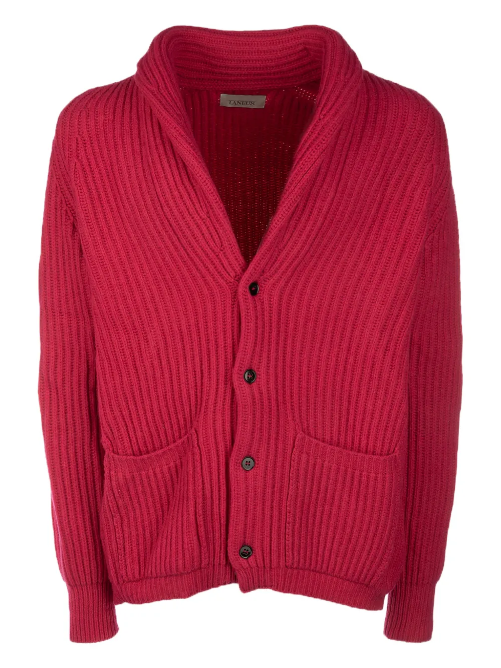 Кардиган в рубчик с воротником-шалькой Laneus, красный
Кардиган в рубчик с воротником-шалькой Laneus, красный