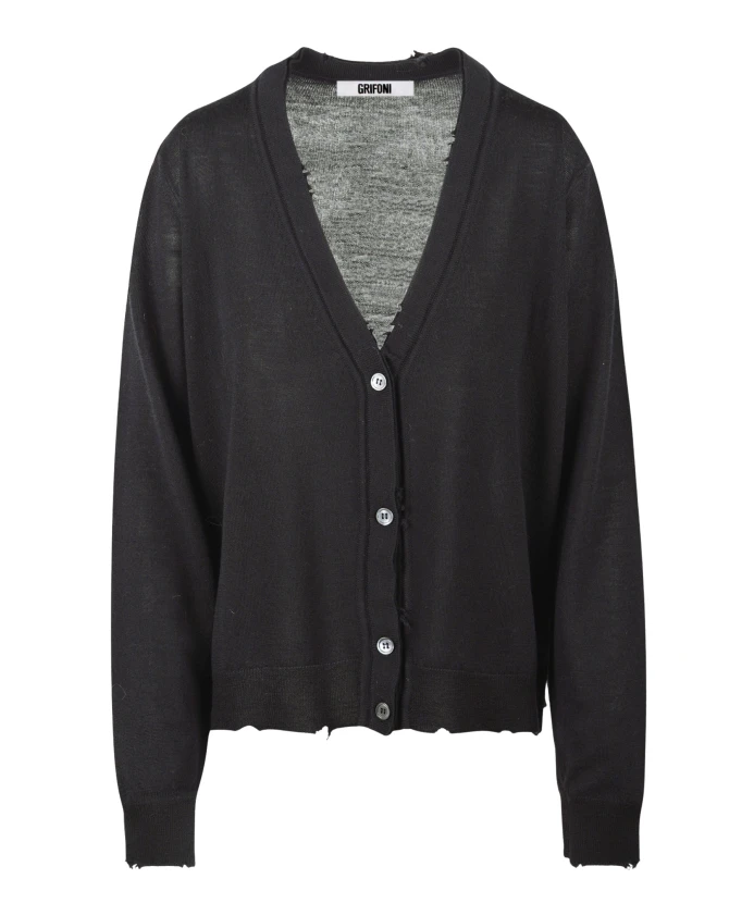 Кардиган с двойным воротником Mauro Grifoni, черный
Кардиган с двойным воротником Mauro Grifoni, черный