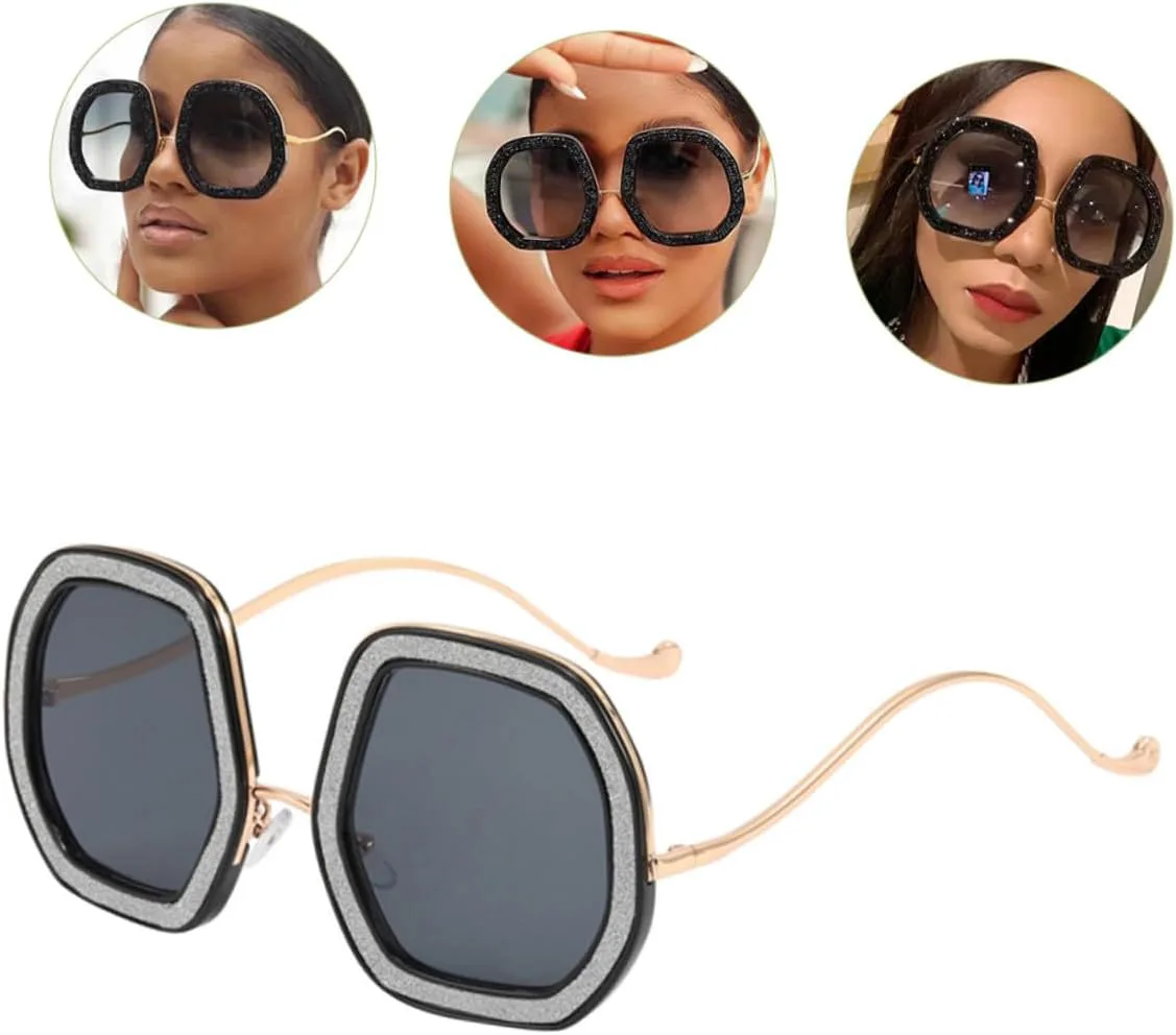 Крупные солнцезащитные очки для женщин в черной оправе с блестящими стразами, защита от УФ-излучения, модные солнцезащитные очки для активного отдыха FOMIYES, Grey
Крупные солнцезащитные очки для женщин в черной оправе с блестящими стразами, защита от УФ-излучения, модные солнцезащитные очки для активного отдыха FOMIYES, Grey
