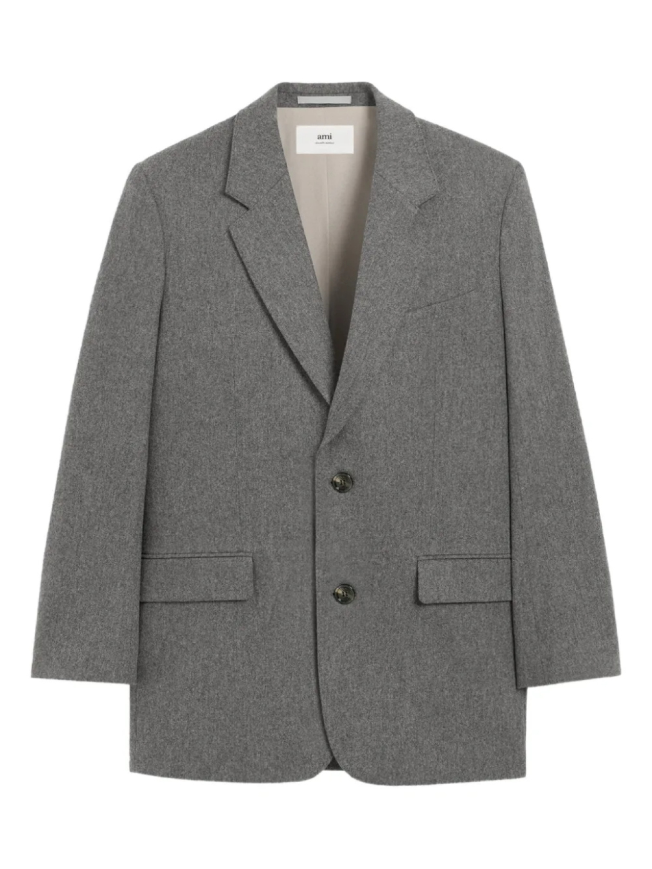 AMI Paris шерстяной блейзер с меланжевым эффектом, серый
AMI Paris шерстяной блейзер с меланжевым эффектом, серый