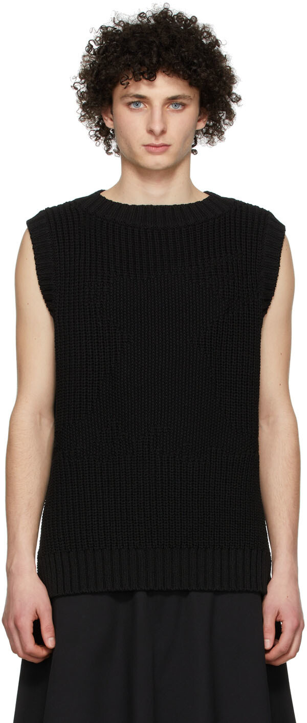 Черный жилет монстра We11done 
Черный жилет монстра We11done