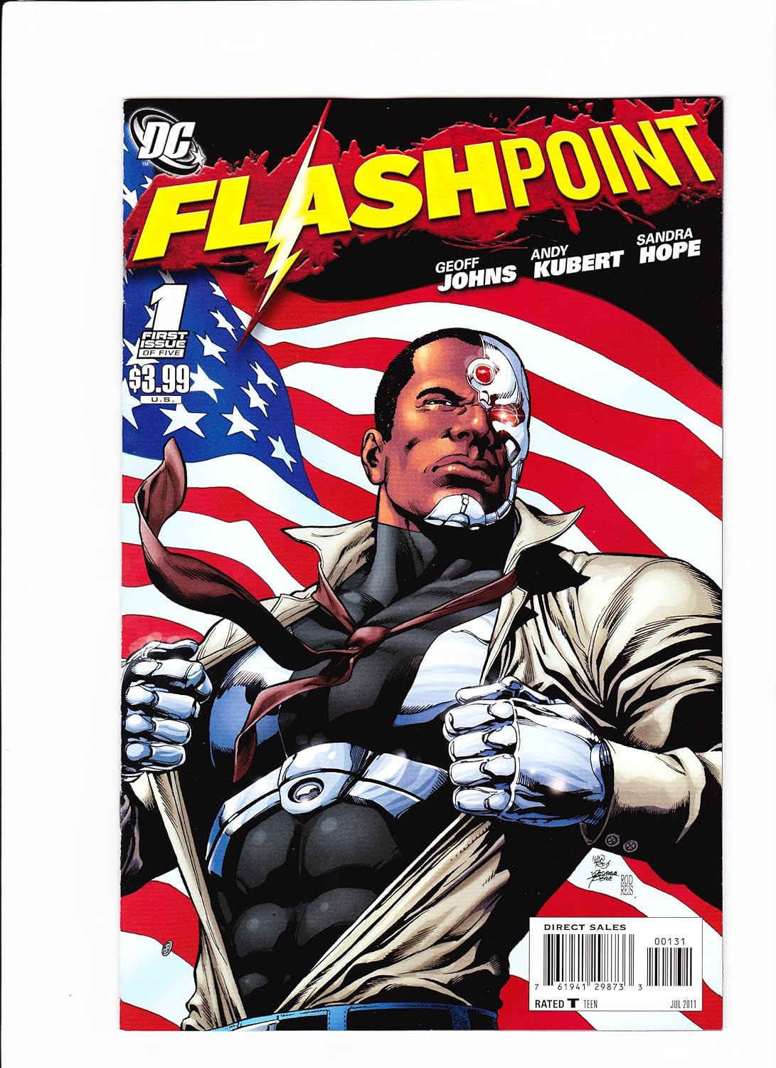 DC Comics Flashpoint #1 George Perez/Ivan Reis Cyborg 1-in-25 Cover Variant (DC Comics)
DC Comics Flashpoint #1 George Perez/Ivan Reis Cyborg 1-in-25 Cover Variant (DC Comics)