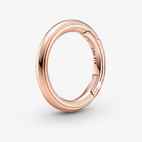 Звено для браслета Pandora ME Round Openable, розовое золото 
Звено для браслета Pandora ME Round Openable, розовое золото