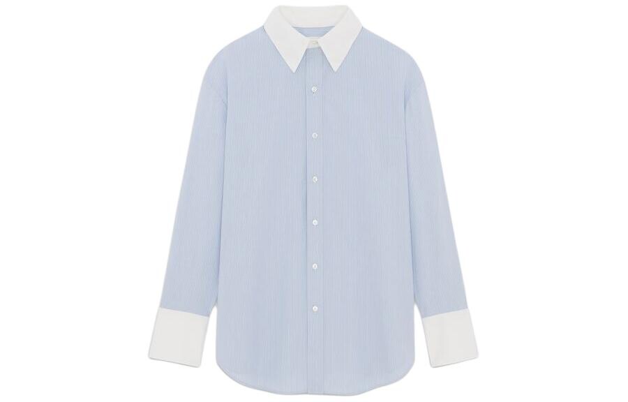 Рубашка женская синяя Saint Laurent 
Рубашка женская синяя Saint Laurent