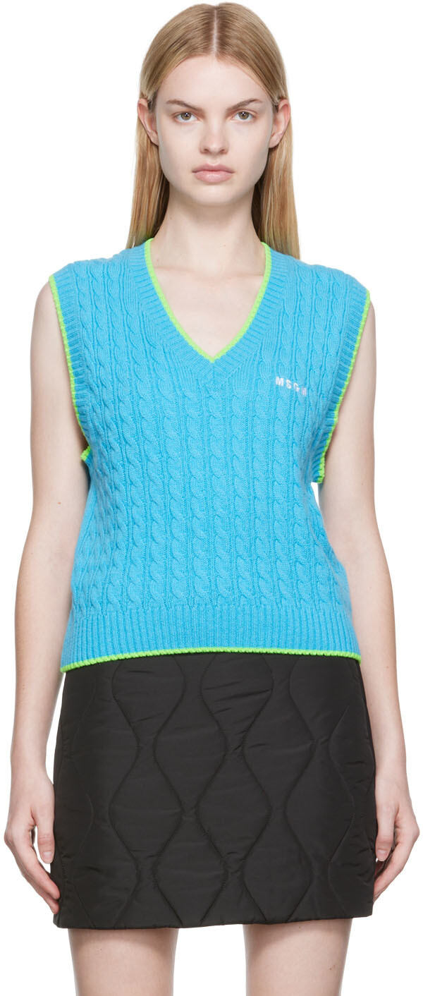 Синий шерстяной жилет MSGM
Синий шерстяной жилет MSGM