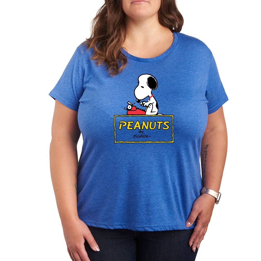 Футболка с логотипом Plus Peanuts Snoopy Typing Licensed Character, цвет Heather Royal Blue
Футболка с логотипом Plus Peanuts Snoopy Typing Licensed Character, цвет Heather Royal Blue