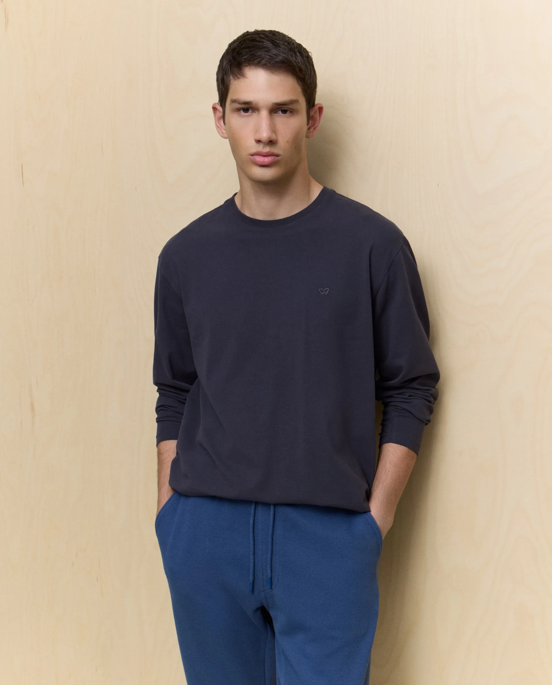 Мужская футболка с длинным рукавом Easy Wear, антрацитовый
Мужская футболка с длинным рукавом Easy Wear, антрацитовый