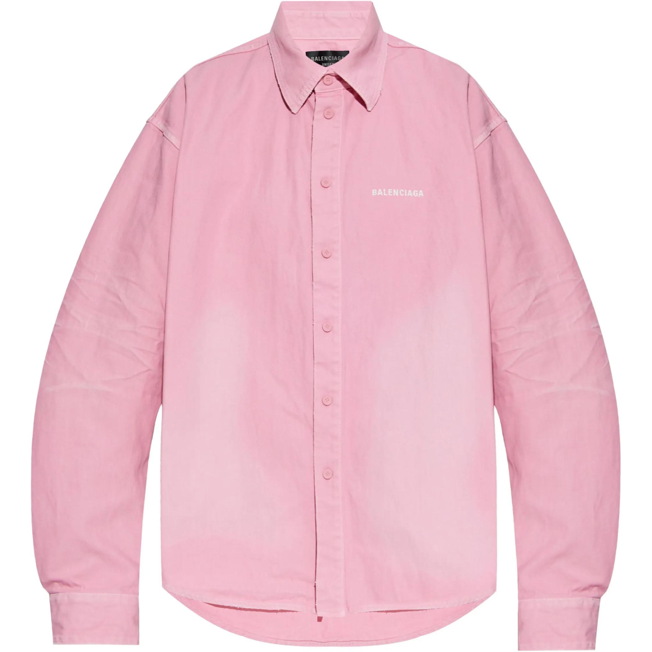 Рубашка с вышитым логотипом Balenciaga, розовый
Рубашка с вышитым логотипом Balenciaga, розовый