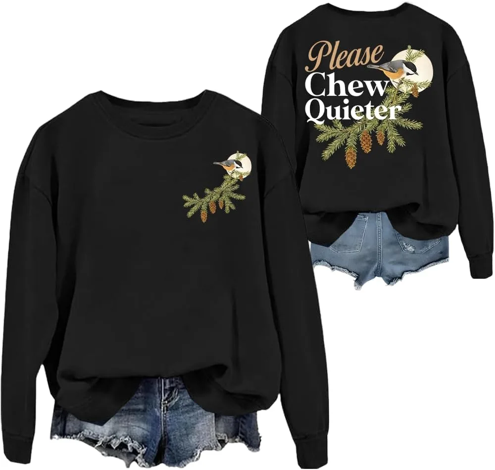 Толстовка Please Chew Quieter с принтом в винтажном стиле woati
Толстовка Please Chew Quieter с принтом в винтажном стиле woati