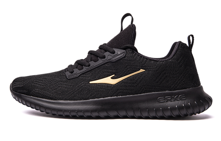 Дышащие мужские кроссовки для беля с низким берцем Erke, черные с золотом, Jet Black/King Gold 
Дышащие мужские кроссовки для беля с низким берцем Erke, черные с золотом, Jet Black/King Gold