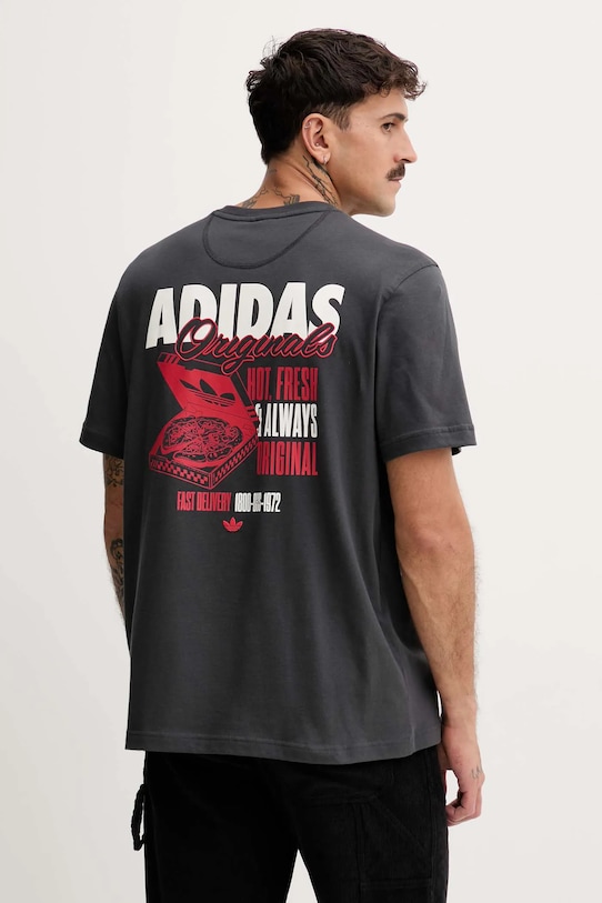 Футболка с изображением коробки с пиццей, хлопковая Adidas Originals, серый
Футболка с изображением коробки с пиццей, хлопковая Adidas Originals, серый