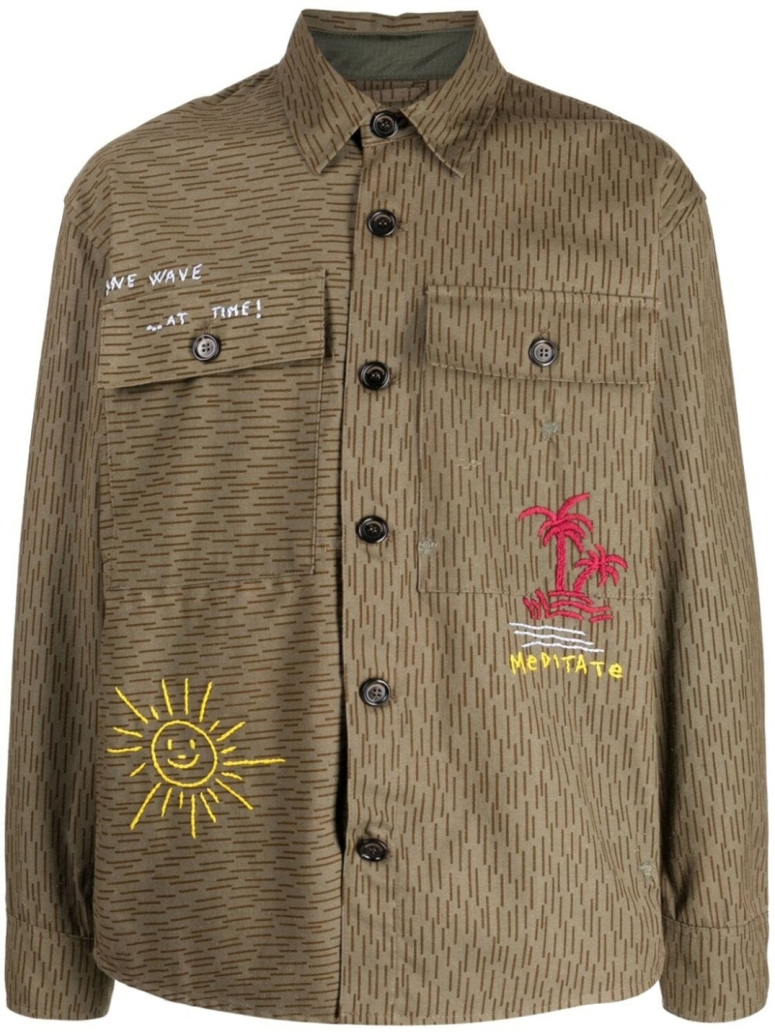 Рубашка с вышивкой PRESIDENT'S, коричневый
Рубашка с вышивкой PRESIDENT'S, коричневый