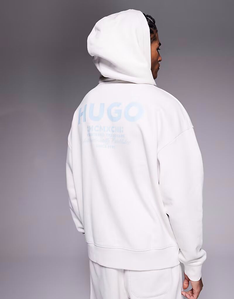 Свободная толстовка с капюшоном Hugo Blue coord в каменном цвете с синим логотипом
Свободная толстовка с капюшоном Hugo Blue coord в каменном цвете с синим логотипом
