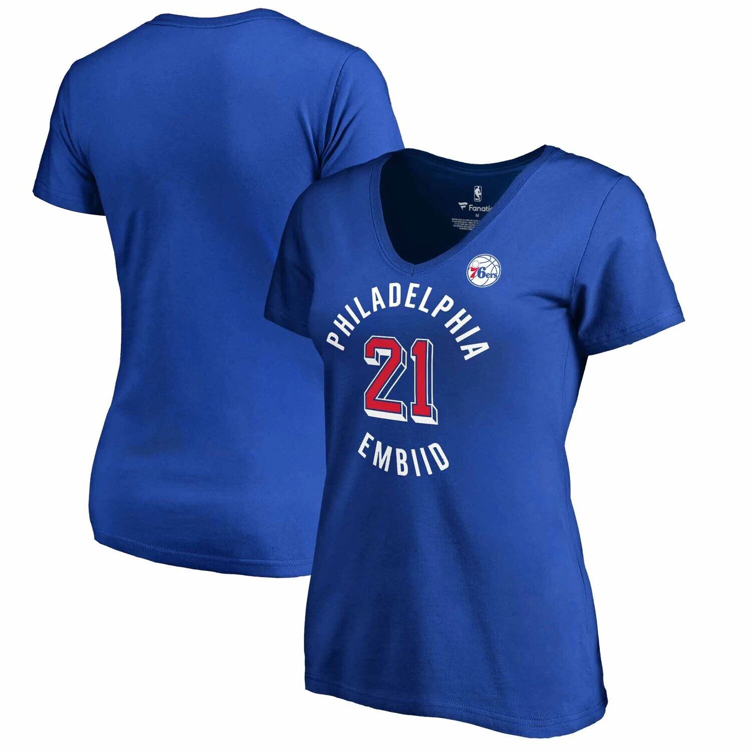 Женская футболка Fanatics с логотипом Joel Embiid Royal Philadelphia 76ers размера плюс Fanatics
Женская футболка Fanatics с логотипом Joel Embiid Royal Philadelphia 76ers размера плюс Fanatics