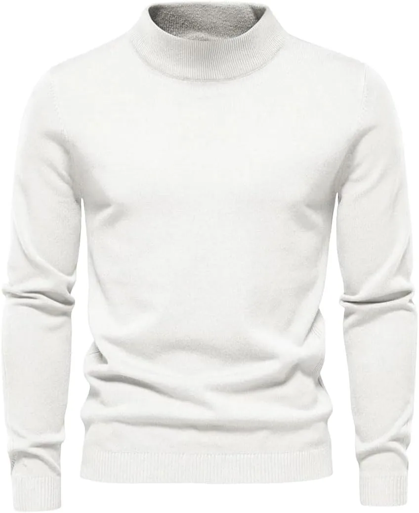 Мужской мягкий свитер с высоким воротником
Мужской мягкий свитер с высоким воротником