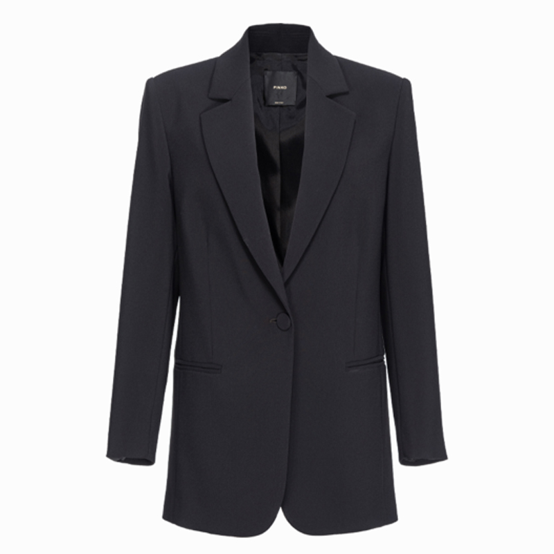 PINKO Женское черное пальто для делового костюма, Black
PINKO Женское черное пальто для делового костюма, Black