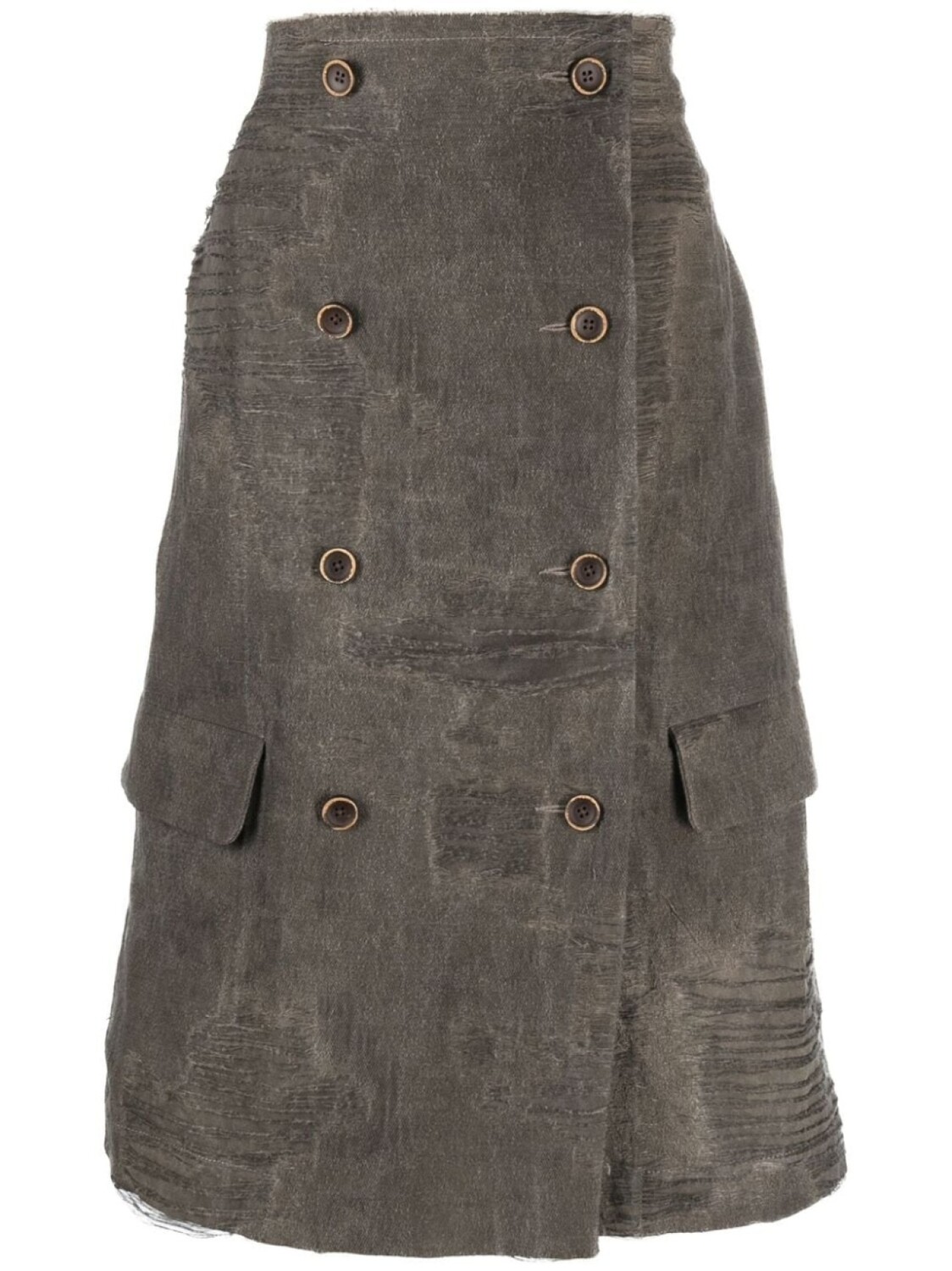 Uma Wang топ оверсайз с эффектом потертости, серый
Uma Wang топ оверсайз с эффектом потертости, серый