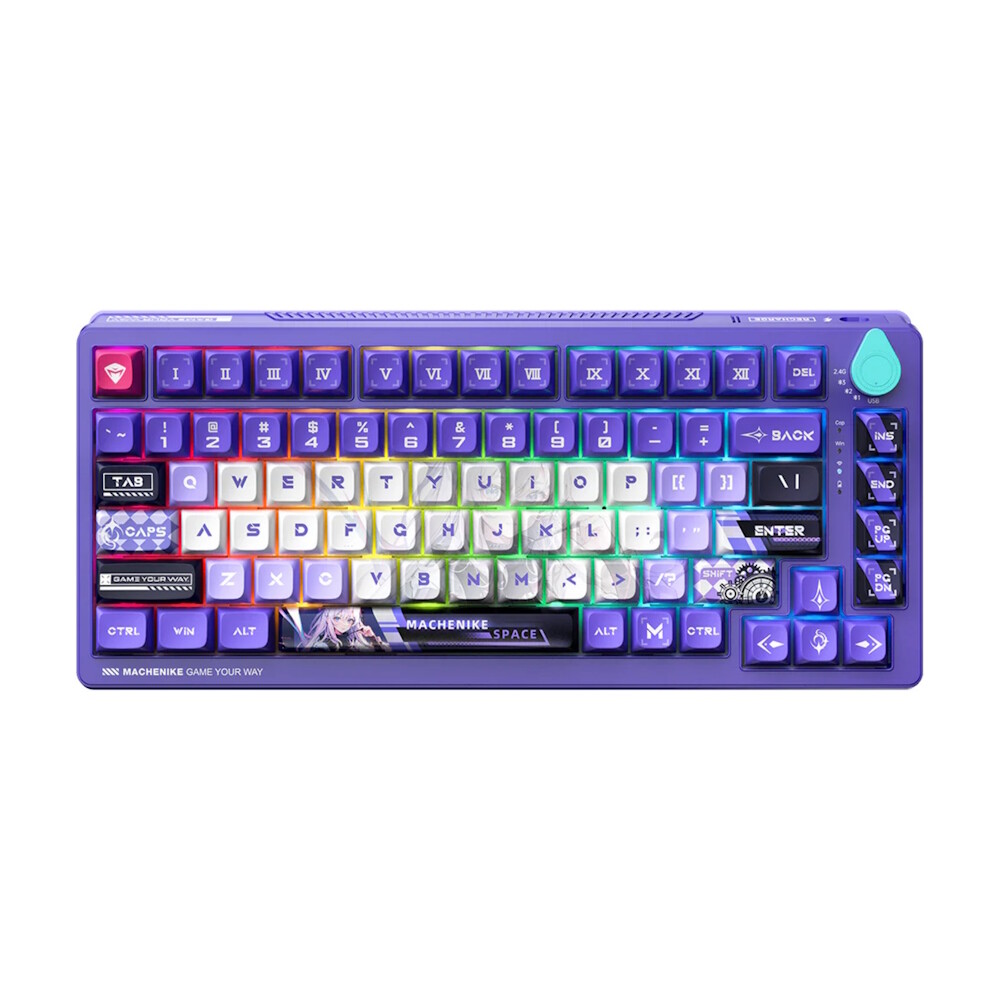 Беспроводная/проводная механическая клавиатура Machenike K600T, purple, фиолетовый, английская раскладка
Беспроводная/проводная механическая клавиатура Machenike K600T, purple, фиолетовый, английская раскладка