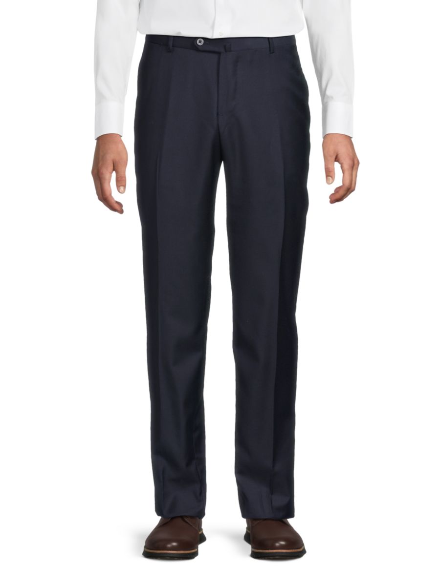 Шахматные шерстяные брюки с плоским передом Isaia, темно-синий
Шахматные шерстяные брюки с плоским передом Isaia, темно-синий