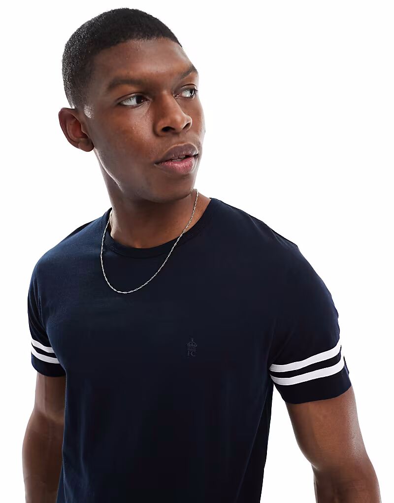 Футболка French Connection с круглым вырезом и полосками на рукавах в темно-синем и белом цветах French Connection Mens
Футболка French Connection с круглым вырезом и полосками на рукавах в темно-синем и белом цветах French Connection Mens