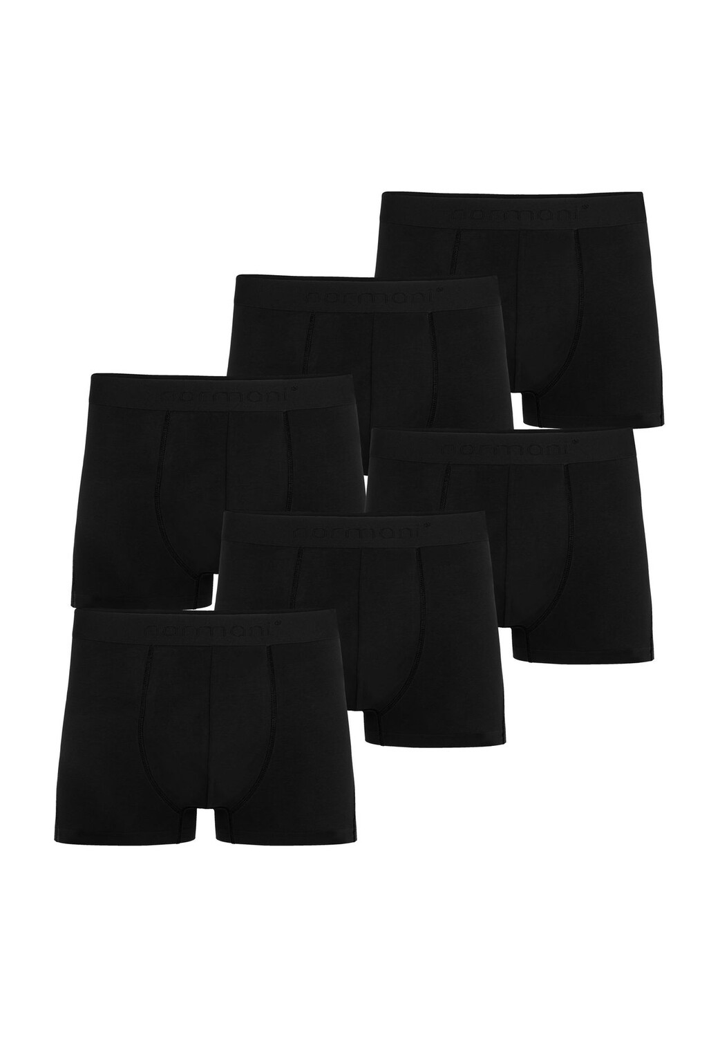 6 мужских хлопковых боксеров normani, черный
6 мужских хлопковых боксеров normani, черный