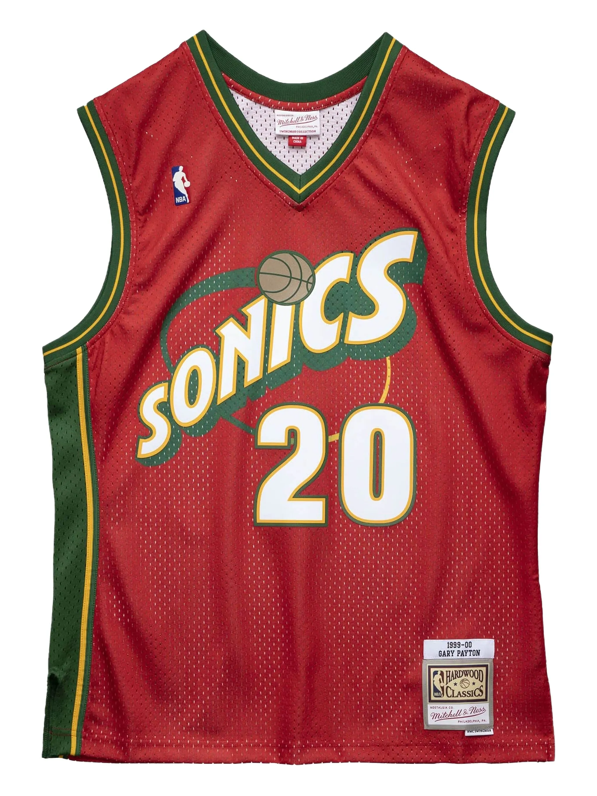 Топ Seattle Supersonics 1999 Gary Payton Swingman из коллаборации с NBA Mitchell & Ness, красный
Топ Seattle Supersonics 1999 Gary Payton Swingman из коллаборации с NBA Mitchell & Ness, красный