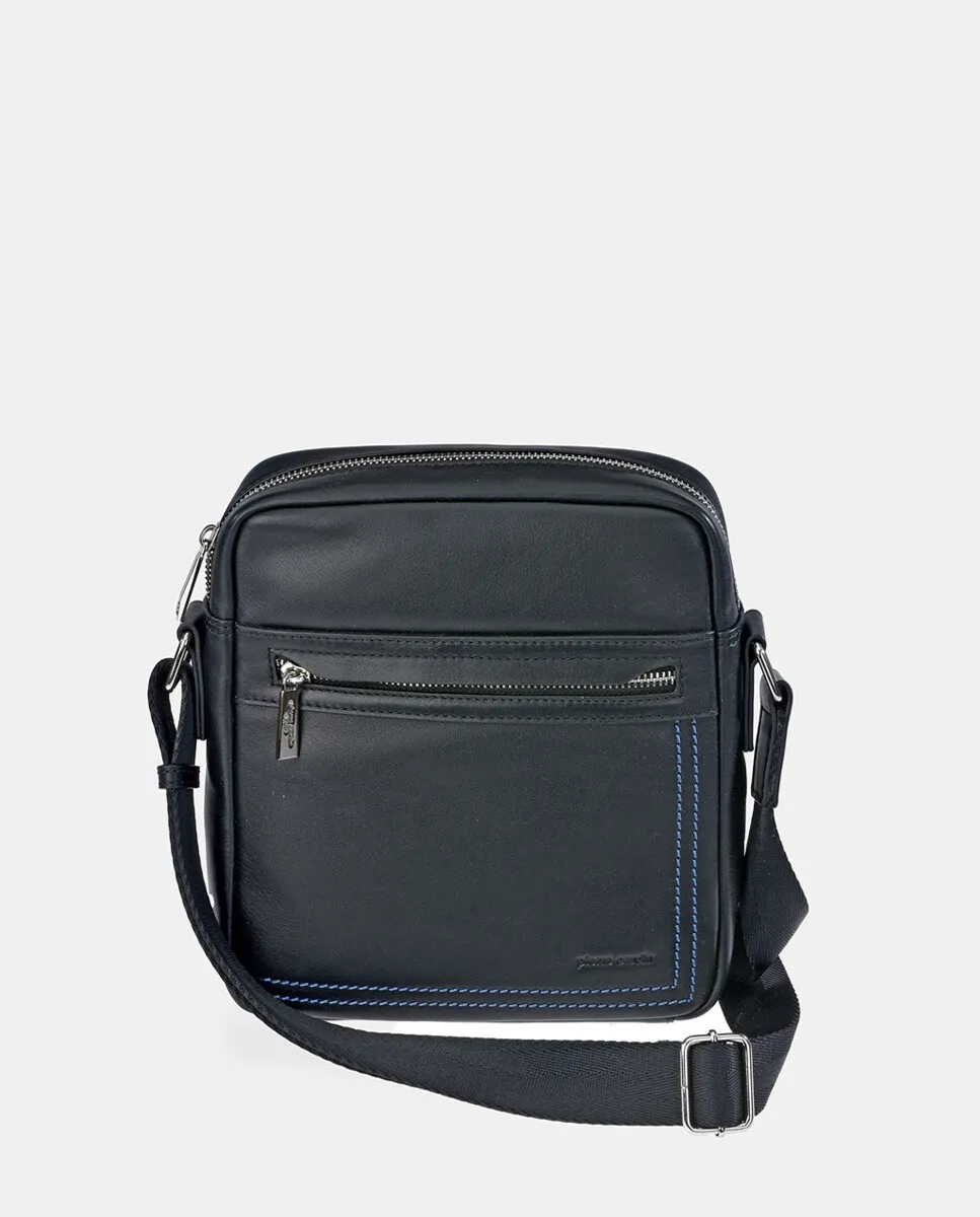Мужская сумка через плечо PIERRE CARDIN из черной кожи с синей строчкой Pierre Cardin, черный
Мужская сумка через плечо PIERRE CARDIN из черной кожи с синей строчкой Pierre Cardin, черный