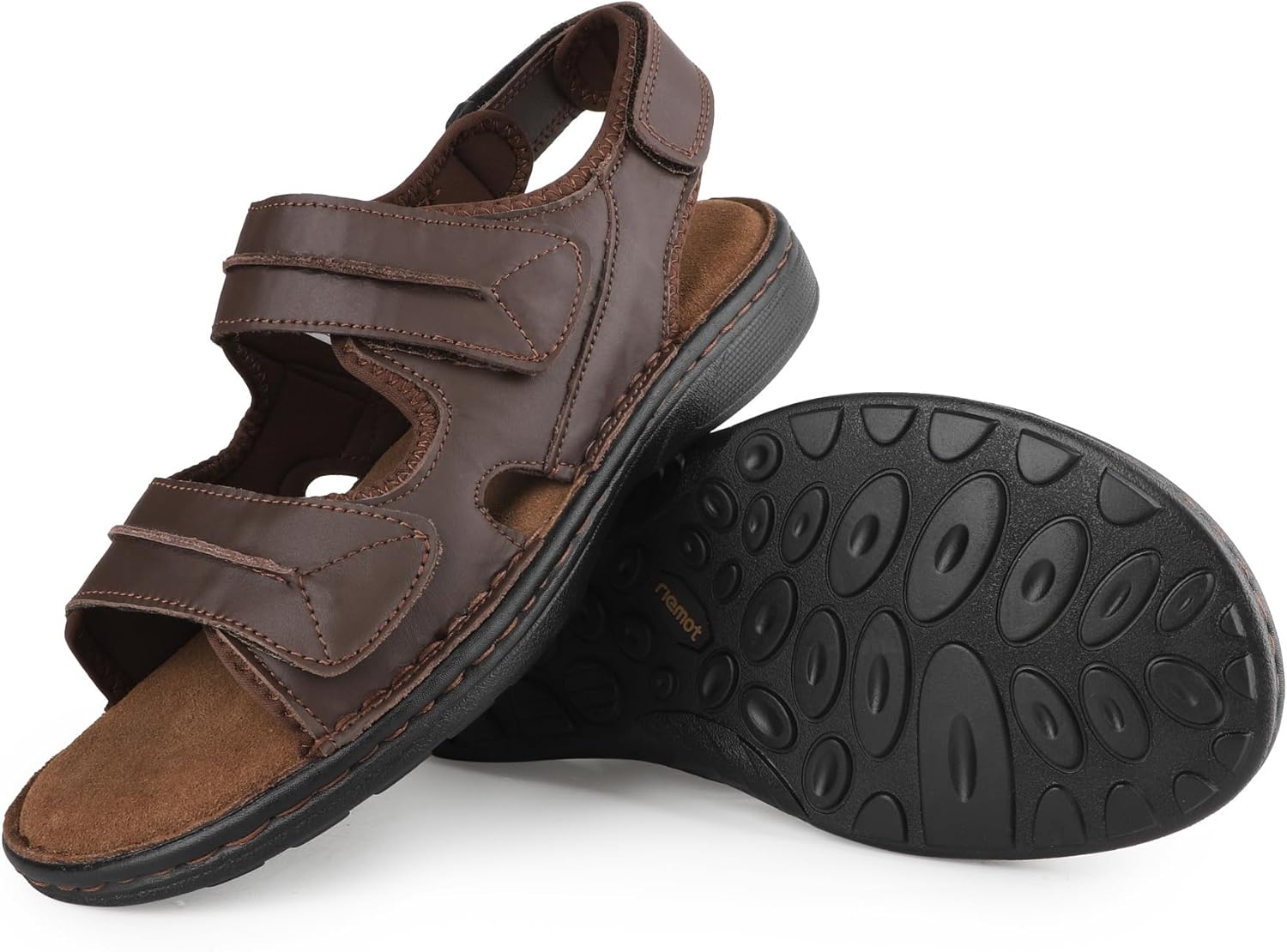Мужские сандалии riemot из кожи, повседневные с открытым носком, пляжные сандалии для лета, для прогулок на улице и походов, сандалии Fisherman с регулируемым ремешком, Brown-new
Мужские сандалии riemot из кожи, повседневные с открытым носком, пляжные сандалии для лета, для прогулок на улице и походов, сандалии Fisherman с регулируемым ремешком, Brown-new