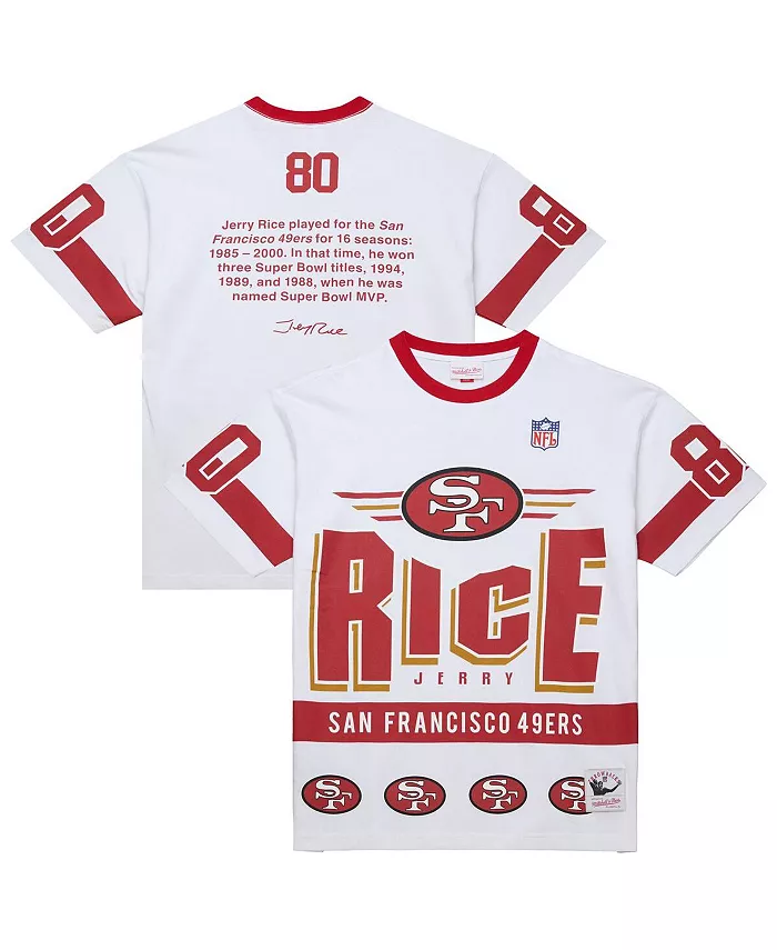 Мужская футболка с именем и номером Jerry Rice San Francisco 49ers в винтажном стиле Mitchell & Ness
Мужская футболка с именем и номером Jerry Rice San Francisco 49ers в винтажном стиле Mitchell & Ness