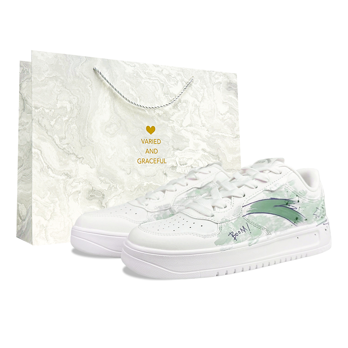 Мужские низкие скейтерские кроссовки с амортизацией Relaxed Cushioning и износостойкой подошвой ANTA, зеленый
Мужские низкие скейтерские кроссовки с амортизацией Relaxed Cushioning и износостойкой подошвой ANTA, зеленый