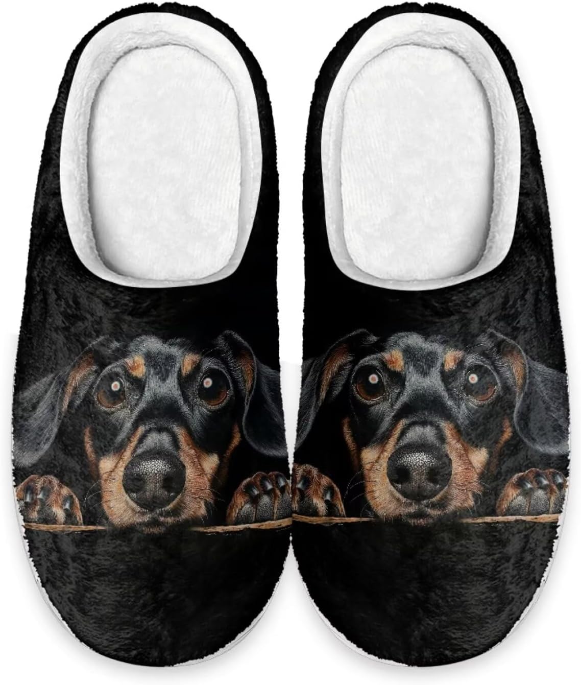 Милые тапочки Forchrinse с таксой, женские тапочки, мужские тапочки на мягкой подошве, уютные плюшевые зимние тапочки с эффектом памяти, нескользящие для дома и спальни, черный
Милые тапочки Forchrinse с таксой, женские тапочки, мужские тапочки на мягкой подошве, уютные плюшевые зимние тапочки с эффектом памяти, нескользящие для дома и спальни, черный