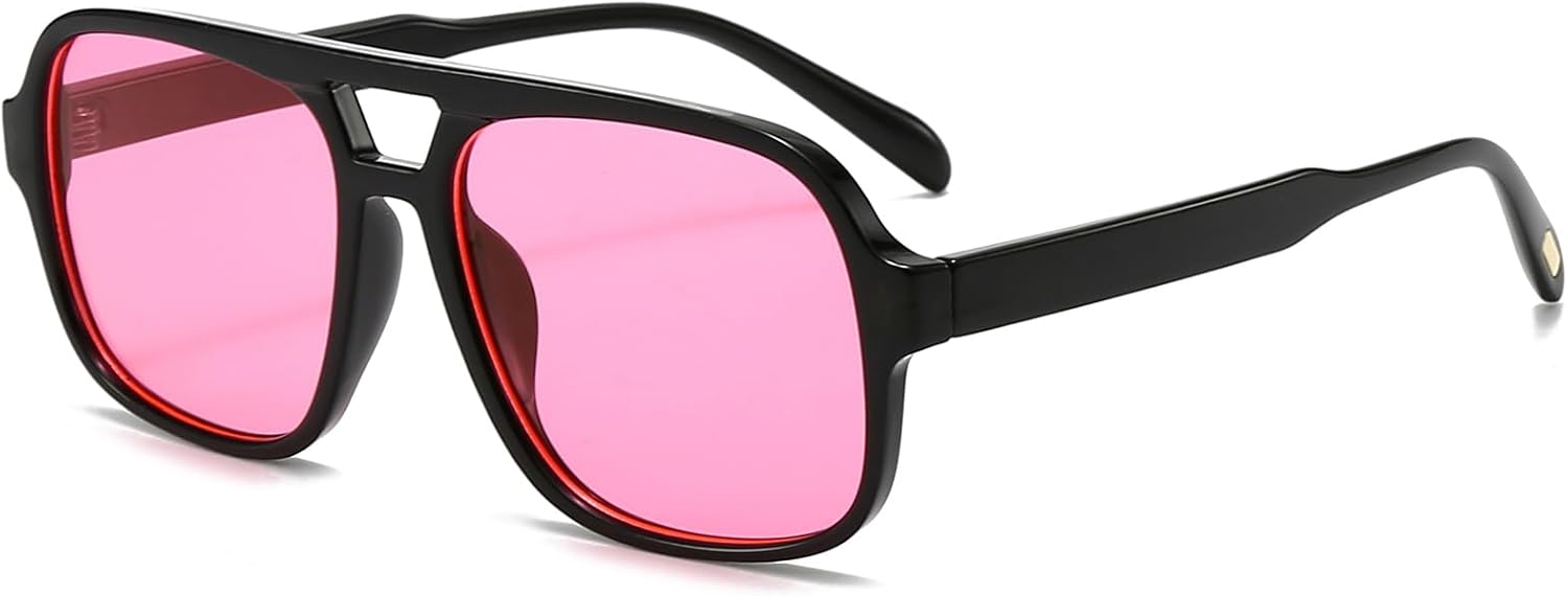 Ретро-солнцезащитные очки-авиаторы для женщин и мужчин. Модные классические квадратные солнцезащитные очки-авиаторы в стиле 70-х. Винтажные очки Breaksun, Black/Ocean Pink
Ретро-солнцезащитные очки-авиаторы для женщин и мужчин. Модные классические квадратные солнцезащитные очки-авиаторы в стиле 70-х. Винтажные очки Breaksun, Black/Ocean Pink