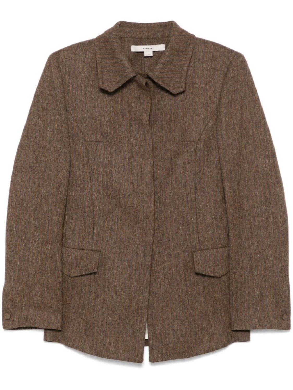 REMAIN блейзер с узором «ёлочка», коричневый
REMAIN блейзер с узором «ёлочка», коричневый