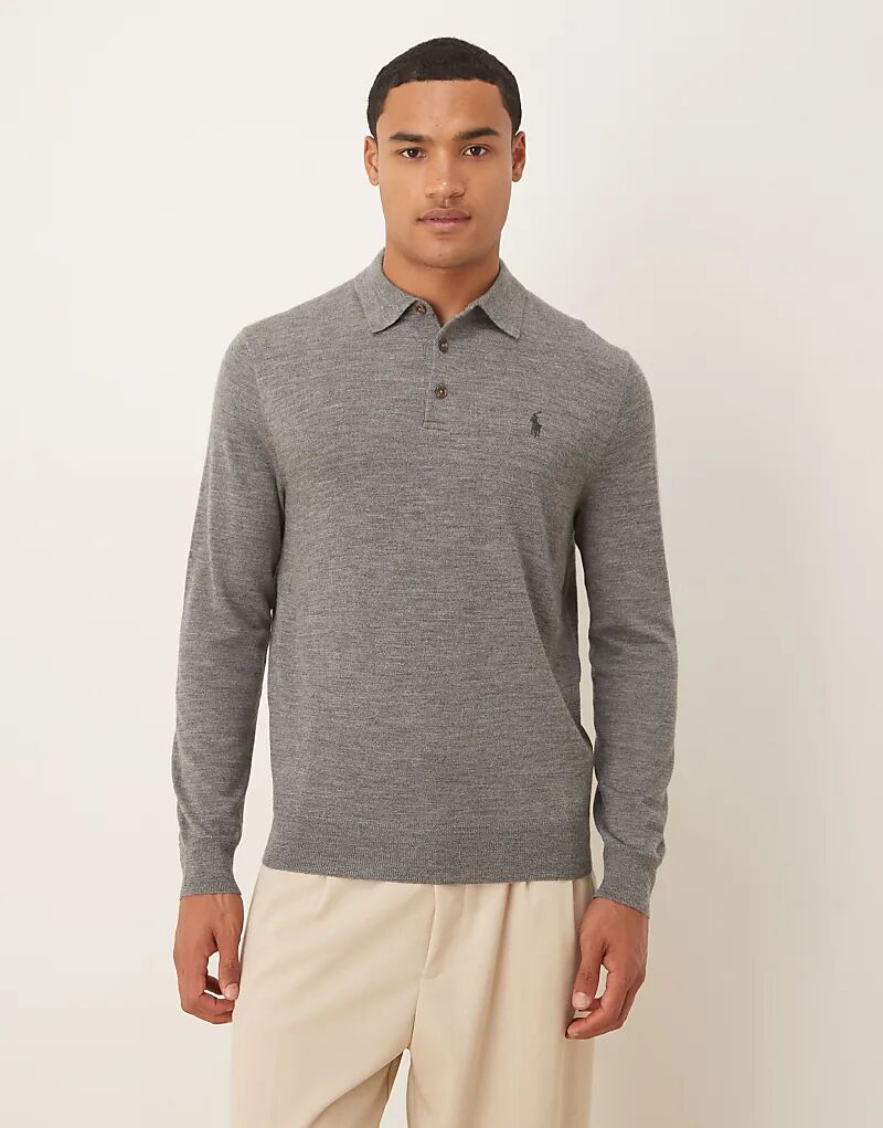 Джемпер Polo Ralph Lauren с логотипом Polo из мериносовой шерсти серого меланжевого цвета
Джемпер Polo Ralph Lauren с логотипом Polo из мериносовой шерсти серого меланжевого цвета